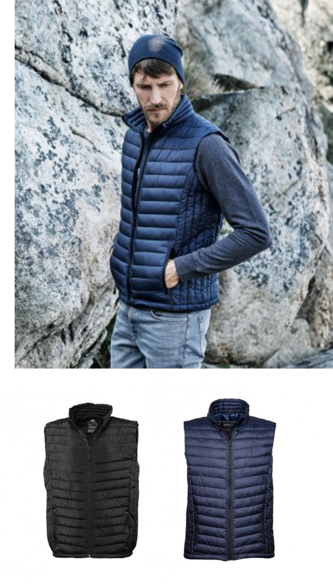 Tee Jays T9632 Zepelin Padded Bodywarmer - Click Image to Close